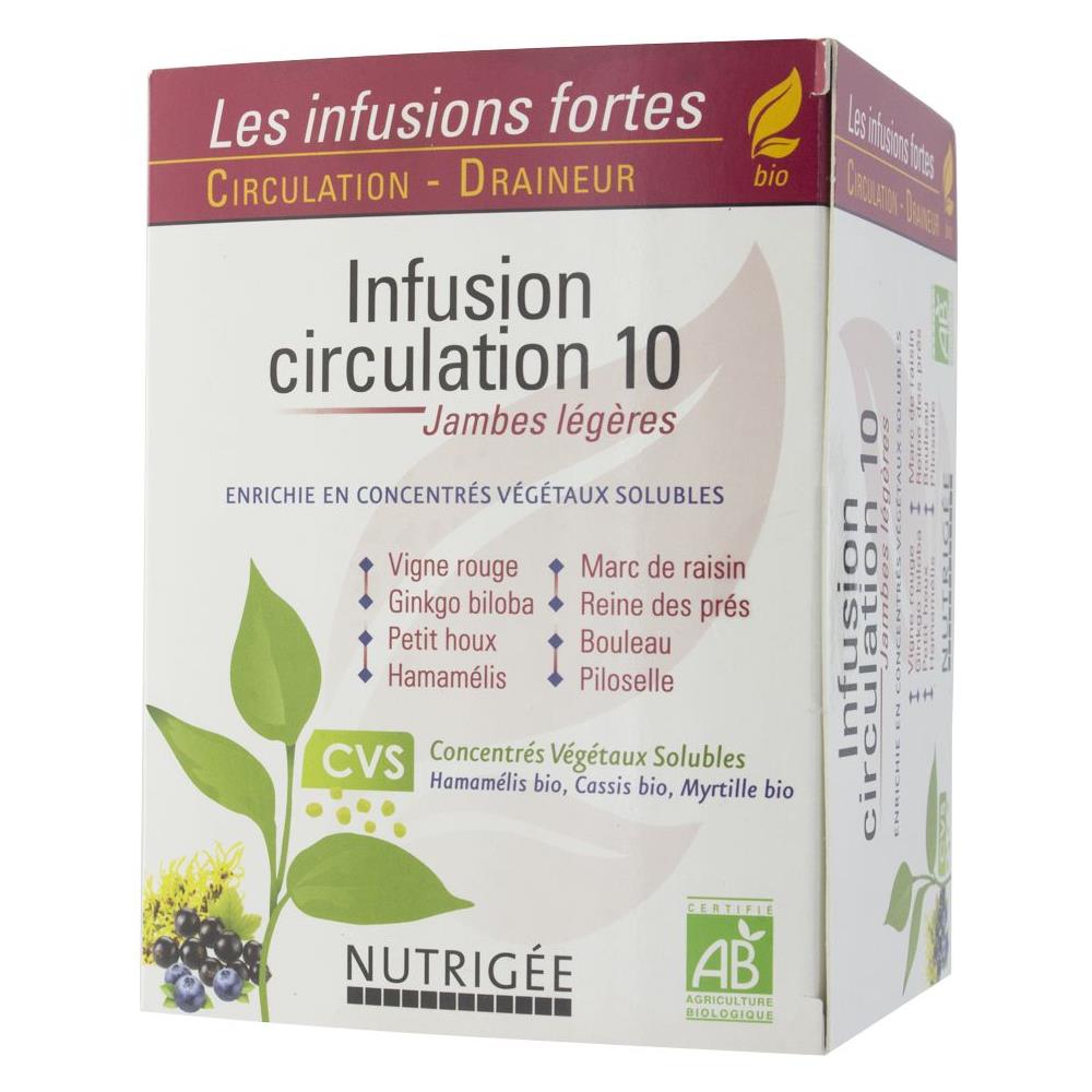 Infusione Circolazione 10 Gambe Leggere Bio 30 Bustine Nutrigue - Foto 1