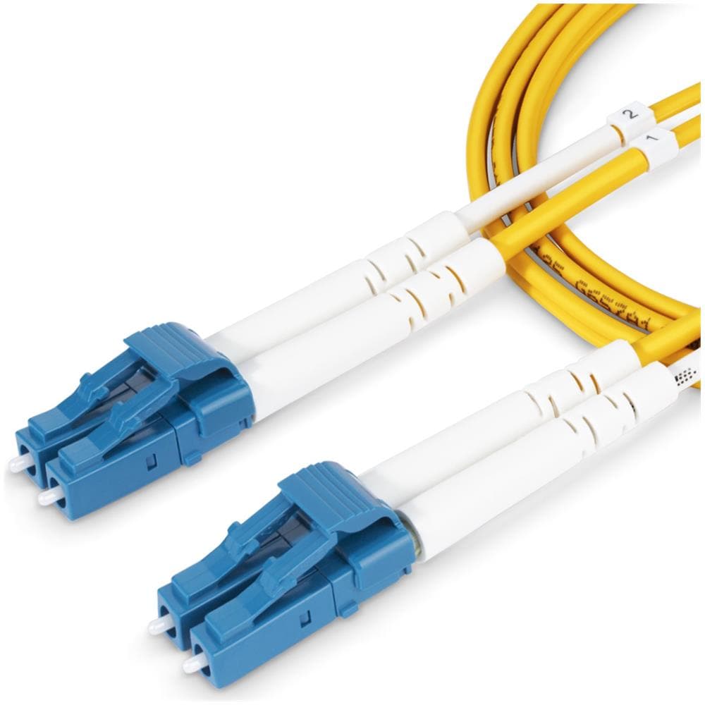 Cavo in fibra ottica duplex monomodale OS2 da LC a LC (UPC) da 5m, 9/125µm, 100G, Insensibile alla piegatura, Bassa perdita di inserzione, Cavo patch in fibra LSZH - Foto 5