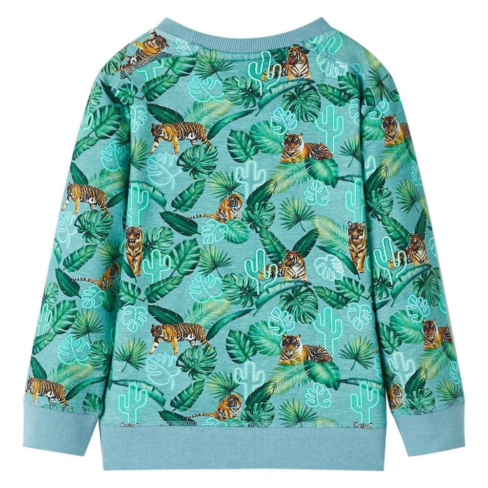 Felpa da Bambino Verde Chiaro Mélange 116 - Foto 2