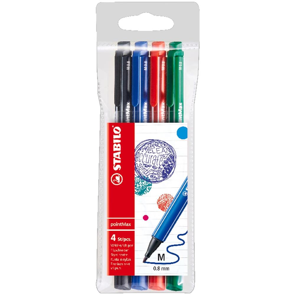 pointMax - Fineliner Premium - Astuccio da 4 Office - Colori assortiti - Foto 1