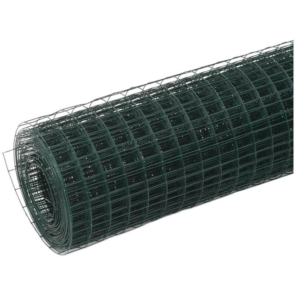 Recinzione in Rete per Pollaio in Acciaio e PVC 10x1,5 m Verde - Foto 2