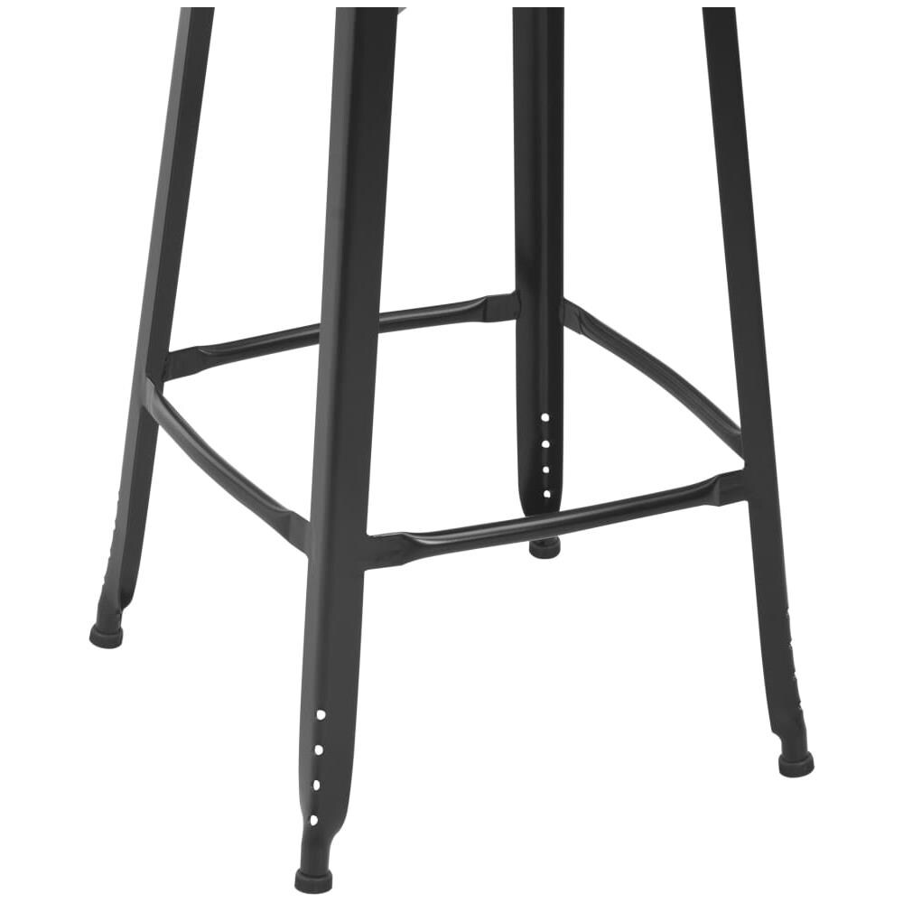 Sgabelli Da Bar 2 Pz Neri In Acciaio - Foto 8