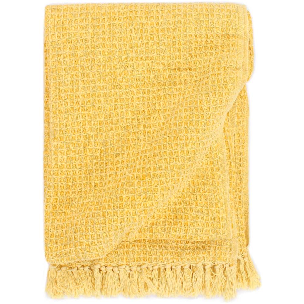 Copriletto In Cotone 125x150 Cm Giallo Senape - Foto 1
