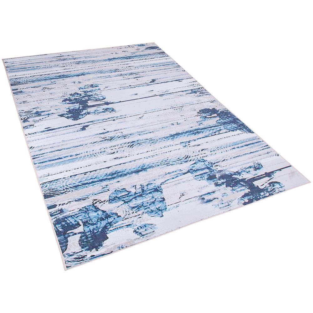 Tappeto A Pelo Corto Blu-beige 140 X 200 Cm Burdur - Foto 1