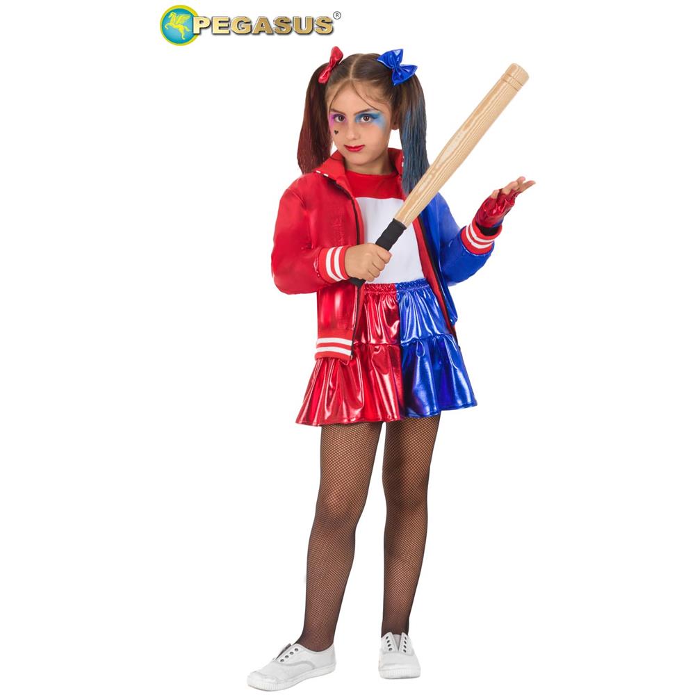 Costume Harley Queen Tg. 8/9 Anni Carnevale - Foto 2