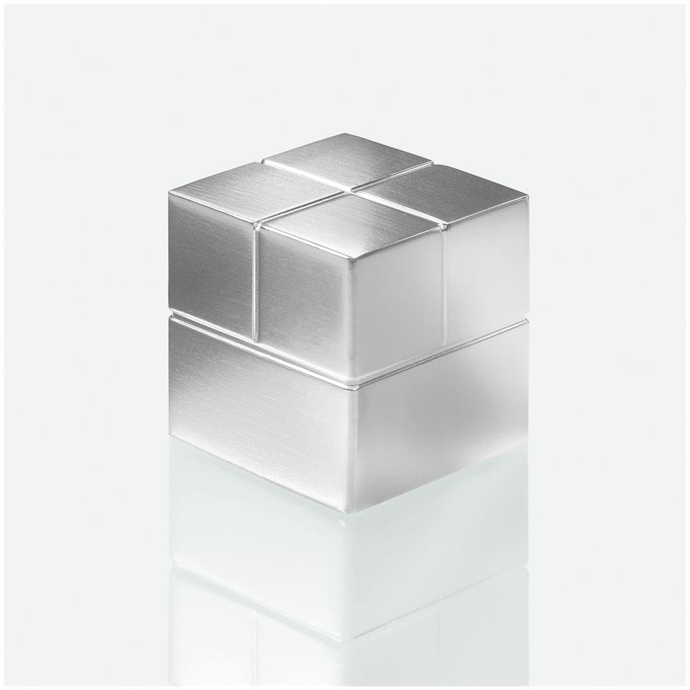 Magneti SuperDym Artverum a Forma di Cubo Colore Argento 2 pz - Foto 1