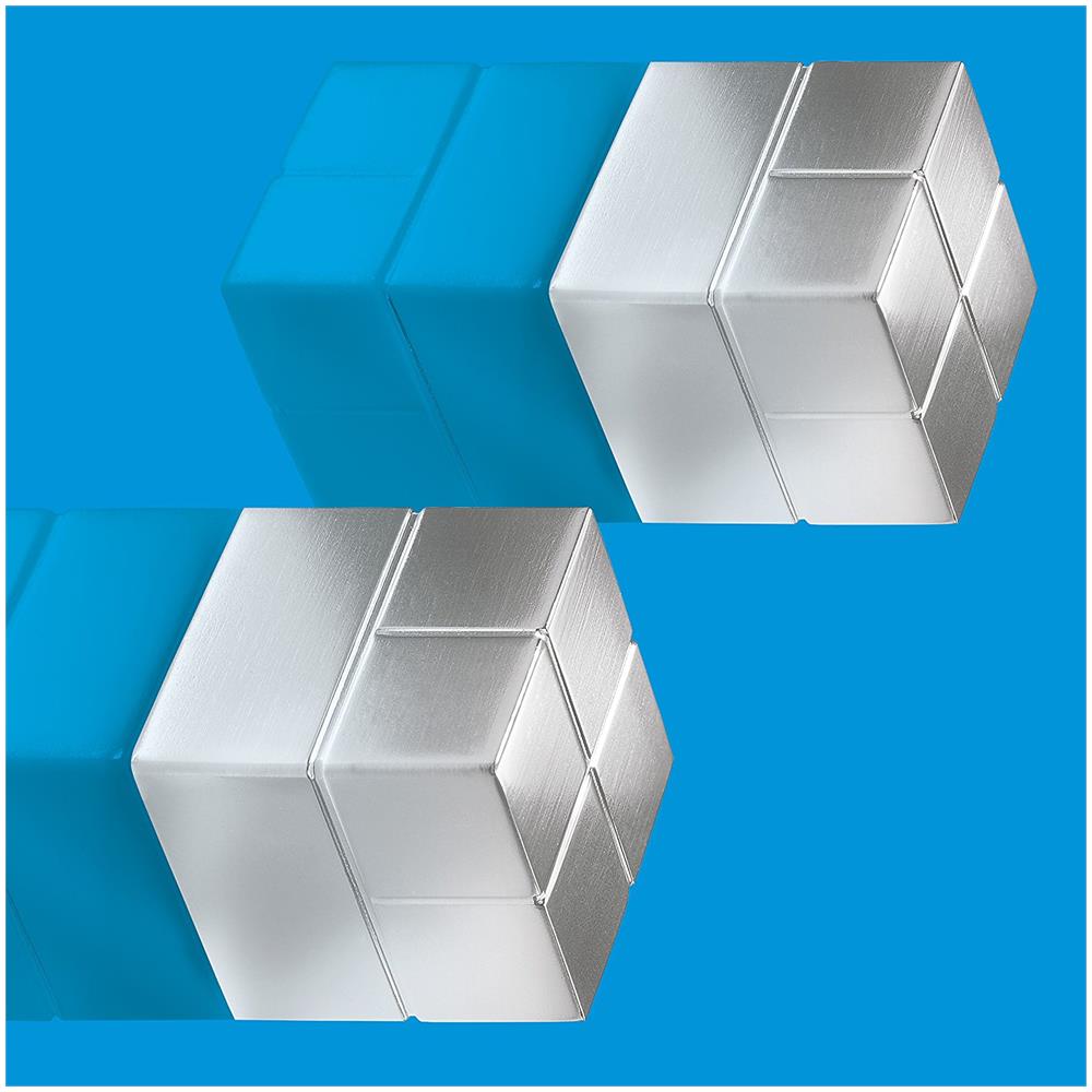Magneti SuperDym Artverum a Forma di Cubo Colore Argento 2 pz - Foto 4
