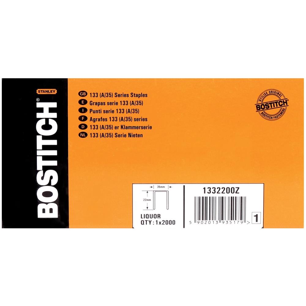 Punti Per Cartone 22 Mm Liquor 2000 Pezzi Per Graffettatrice Dsa-3522-e / Ds-3522-e / Ms-3522-e / T541402 (1332200z) - Foto 1