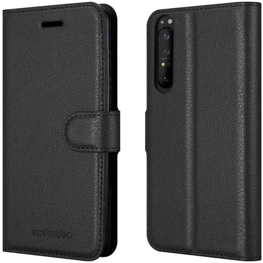 Cadorabo Custodia Compatibile Con Sony Xperia 1 Ii (2. Version) In Nero Carbone - Coperchio Protettiva Con Chiusura Magnetica, Funzione Stand E Tasca Per Le Carte - Foto 8
