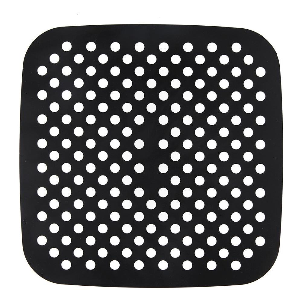 Inserto In Silicone Per Airfryer Quadrato 19x19 Cm Nero - Foto 1