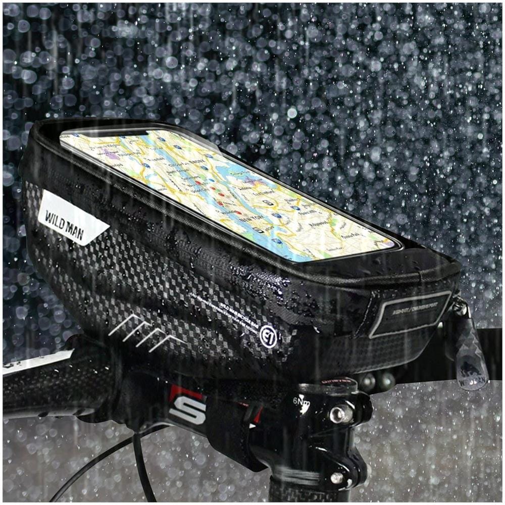 Supporto Per Smartphone 7 Pollici Pochette Impermeabile Con Scomparto Nero - Foto 2