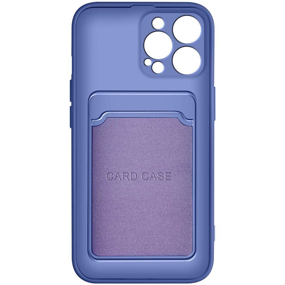 Cover Con Portacarte Per Iphone 13 Pro In Silicone Morbido Forcell Viola - Foto 5