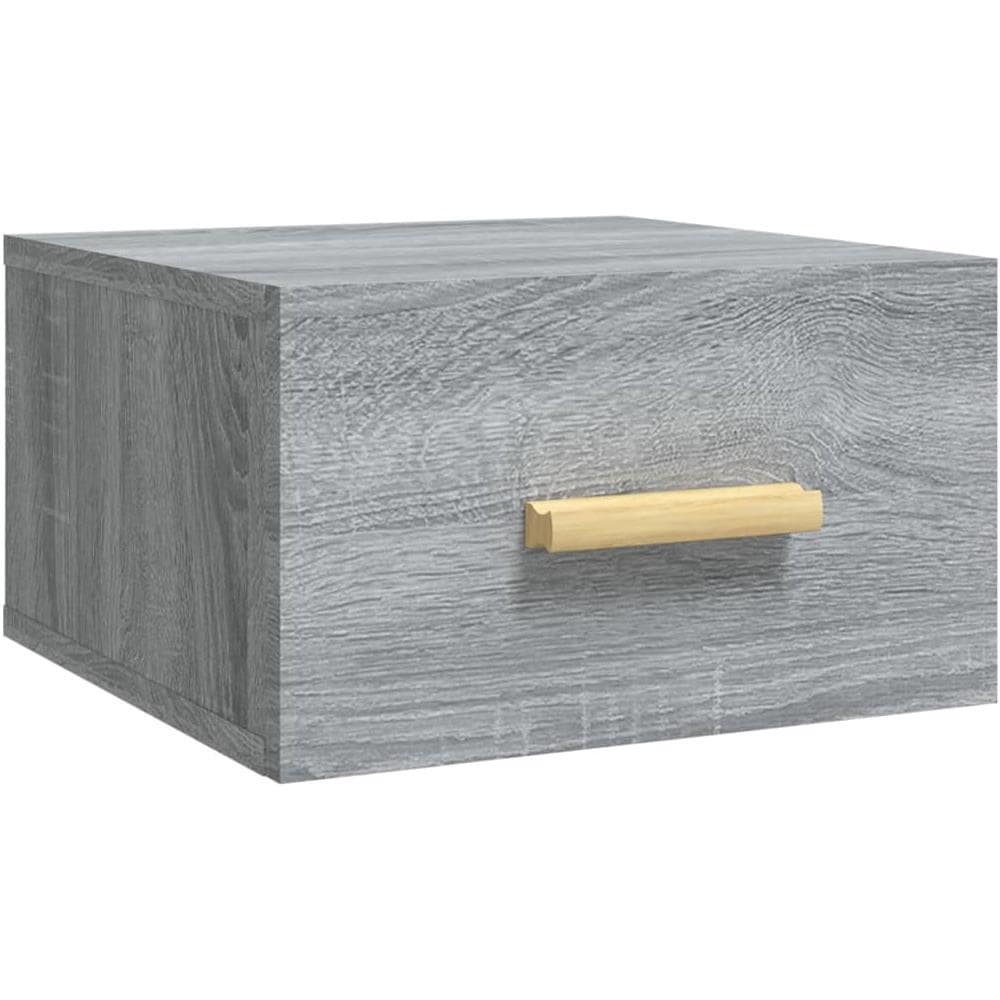 Comodino A Muro Grigio Sonoma 35x35x20 Cm - Foto 1