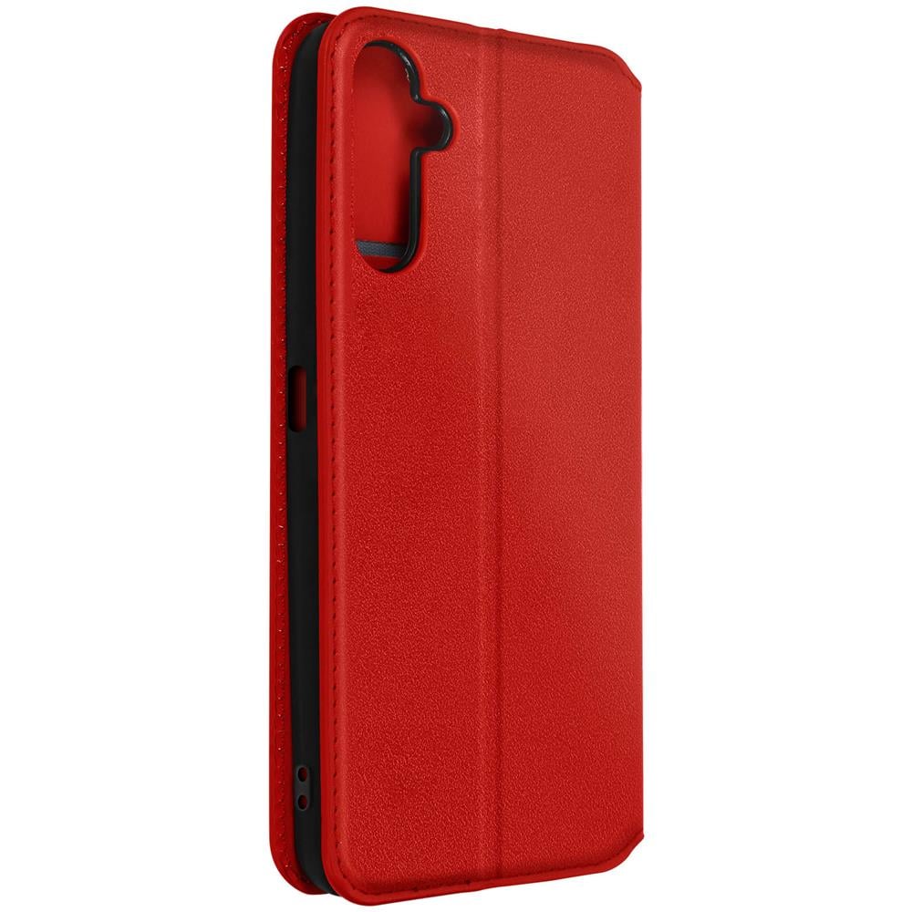 Custodia Per Samsung A14 5g E 4g Portafoglio Funzione Supporto Video Rossa - Foto 1