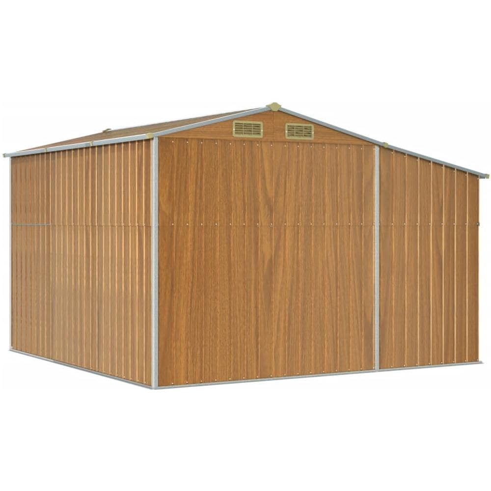 Capanno Giardino Marrone Chiaro 277x279x179 Cm Acciaio Zincato - Foto 8