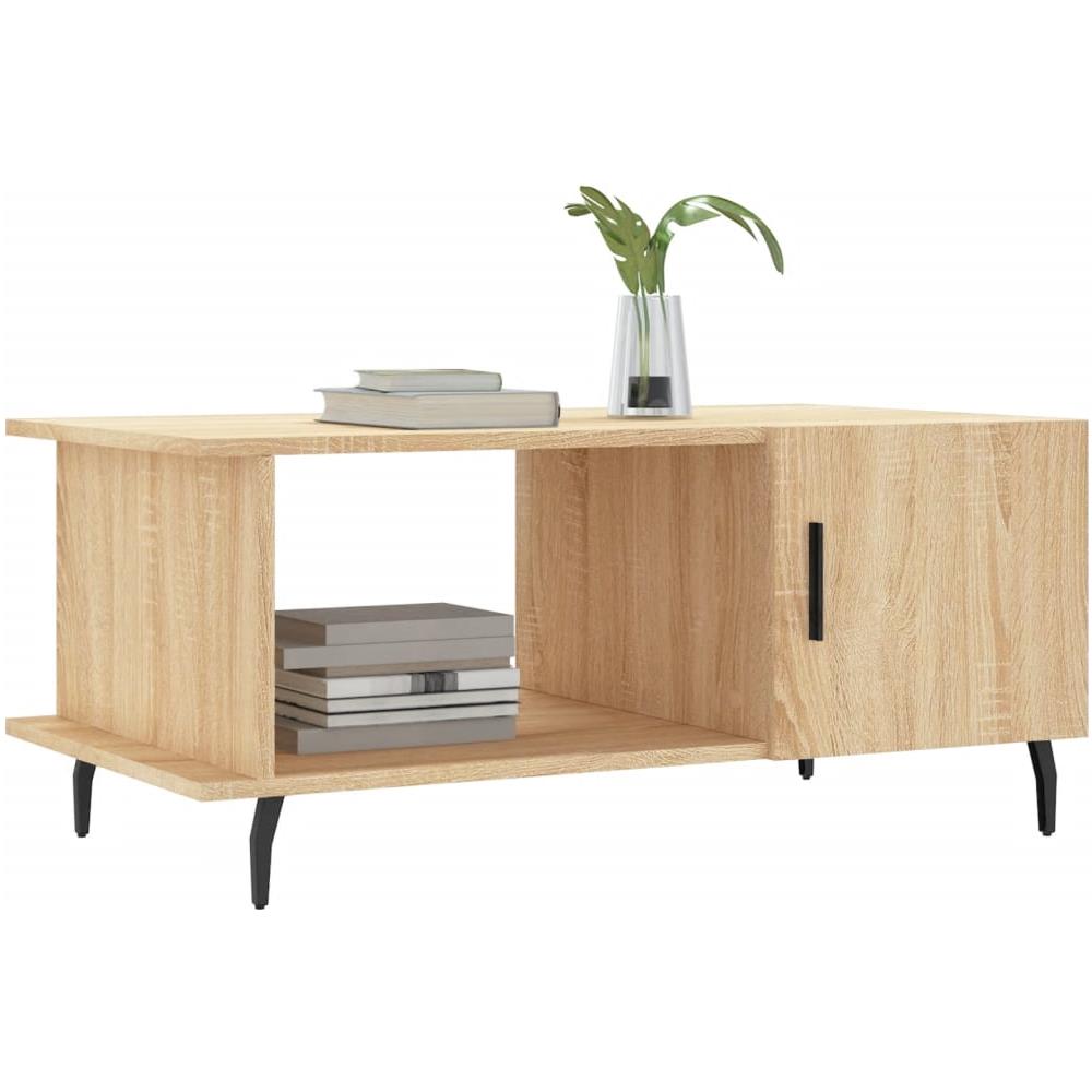 Tavolino Da Salotto Rovere Sonoma 90x50x40 Cm Legno Multistrato - Foto 3