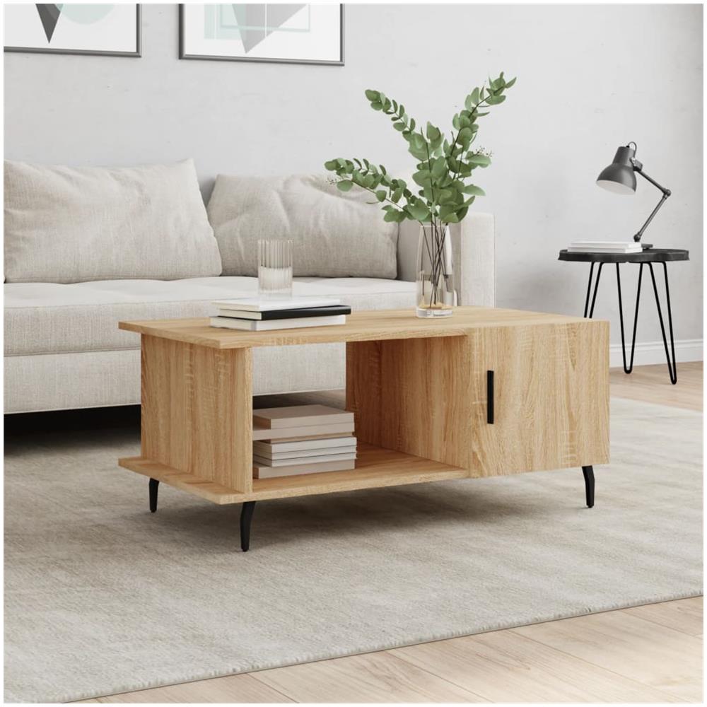 Tavolino Da Salotto Rovere Sonoma 90x50x40 Cm Legno Multistrato - Foto 1