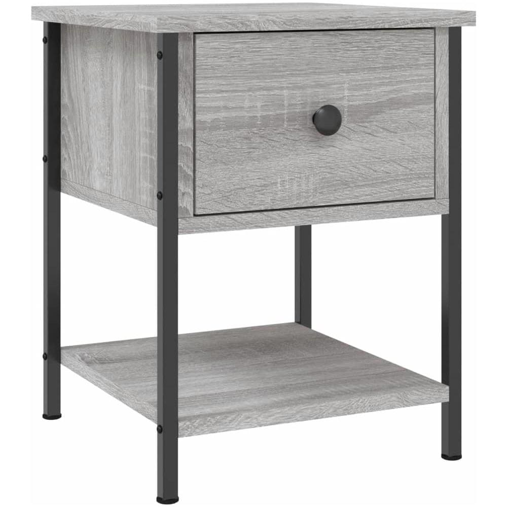 Comodini 2 Pz Grigio Sonoma 34x35,5x45 Cm In Legno Multistrato - Foto 3
