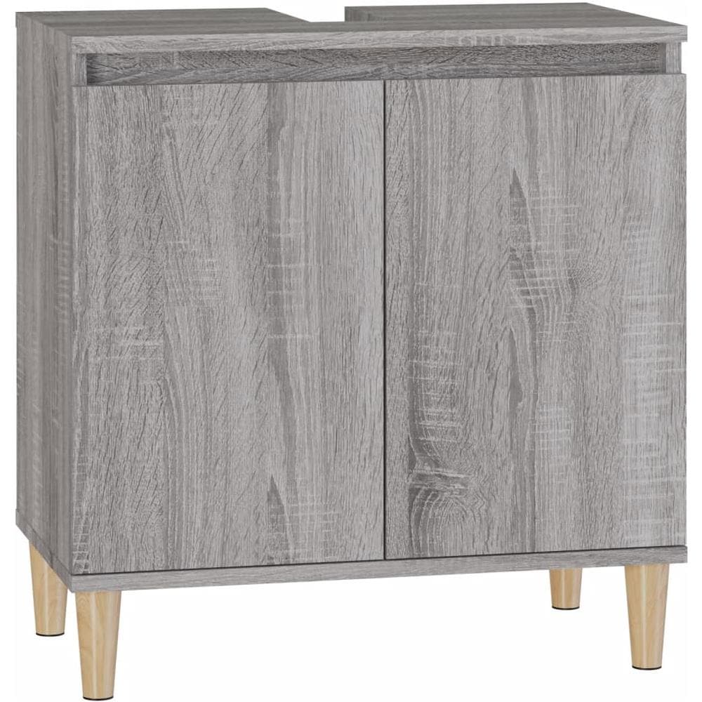 Mobile Lavabo Grigio Sonoma 58x33x60 Cm In Legno Multistrato - Foto 2
