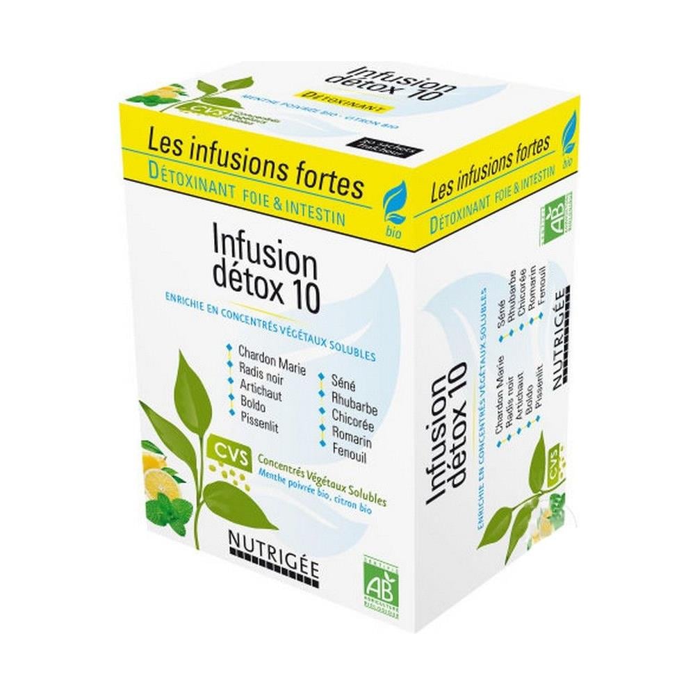 Infusione Detox 10 Bio 30 Bustine Fegato E Intestino Nutrigue - Foto 1