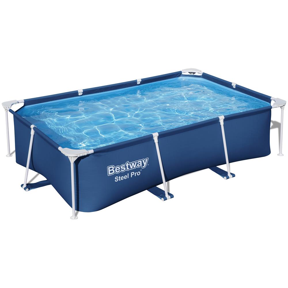 56403 / 23 piscina fuori terra Piscina con bordi Piscina rettangolare 2300 L Blu - Foto 1