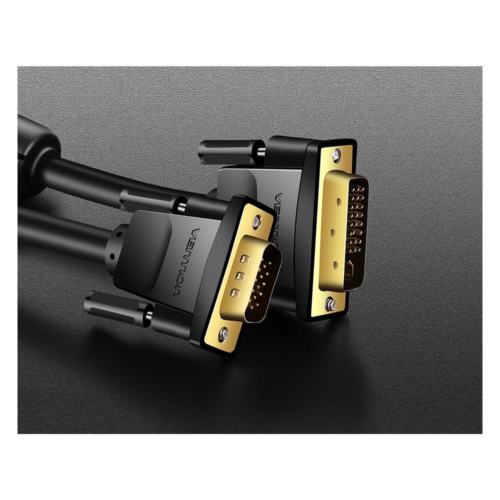 EACBF cavo e adattatore video 1 m DVI VGA (D-Sub) Nero - Foto 2