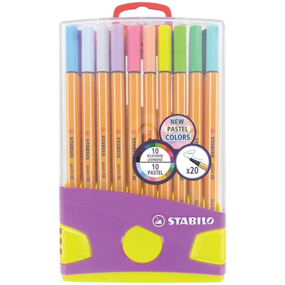 point 88 - Fineliner - Colorparade - PASTELlove edition - Astuccio da 20 - Colori pastello assortiti - Foto 1
