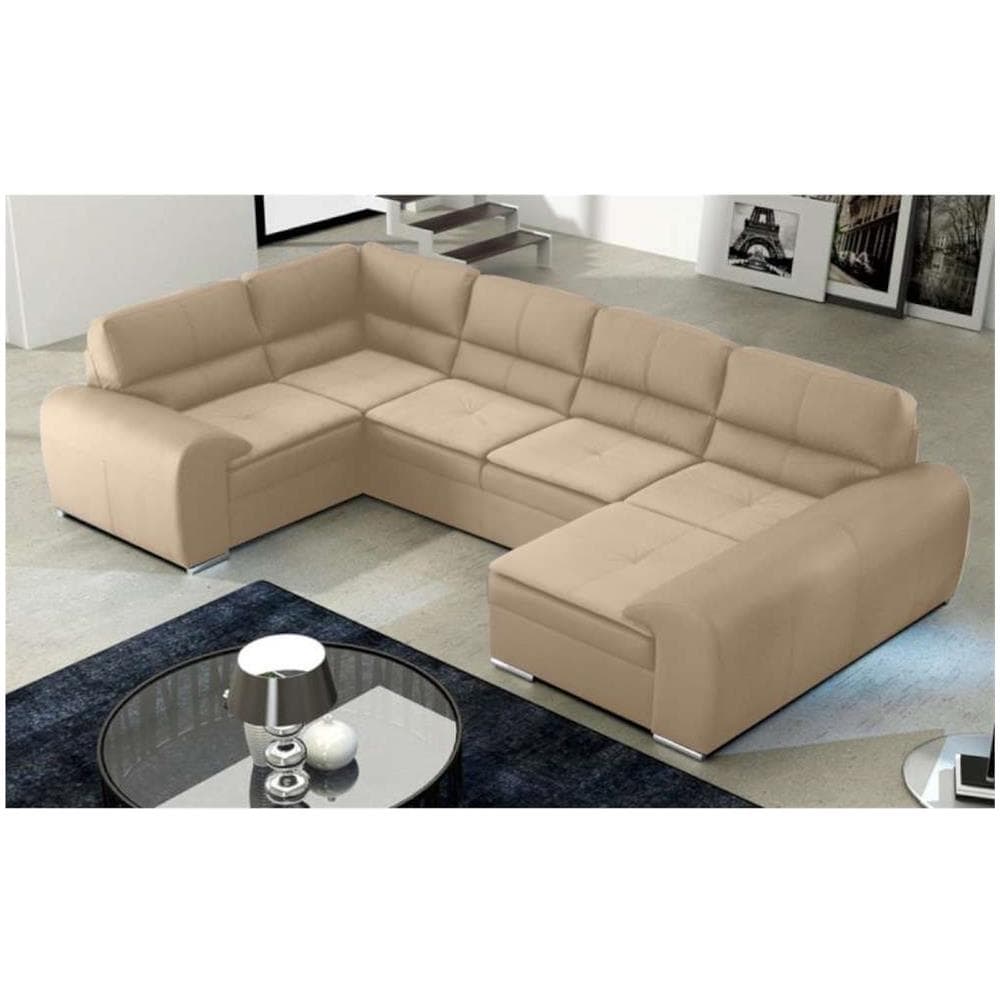 JUSTyou - Omega Duo Divano A U Vera Pelle Beige - ePrice JUSTyou - Omega Duo Divano A U Vera Pelle Beige - ePrice