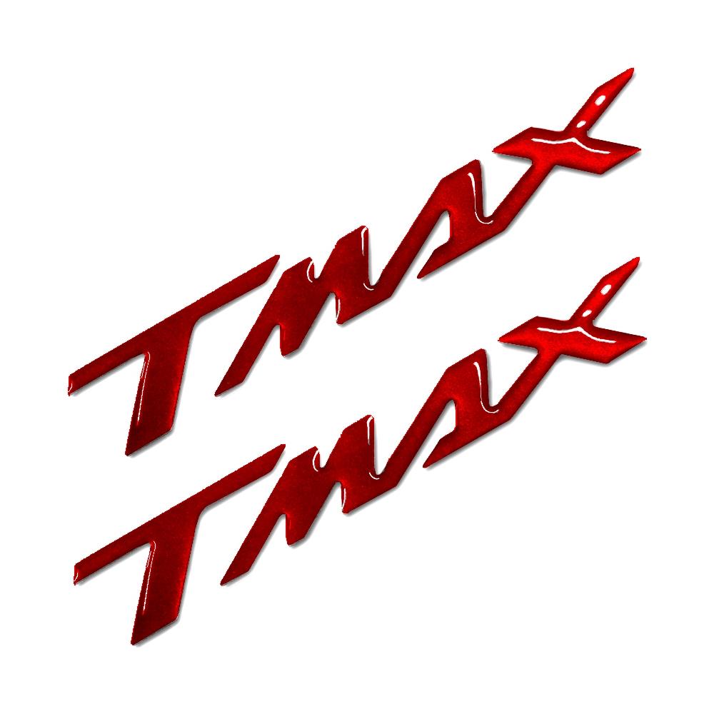 Adesivi Resin 3d Versione 07 Scritta Tmax Resinata 16x2.6 Cm - Rosso Ergal - Foto 1