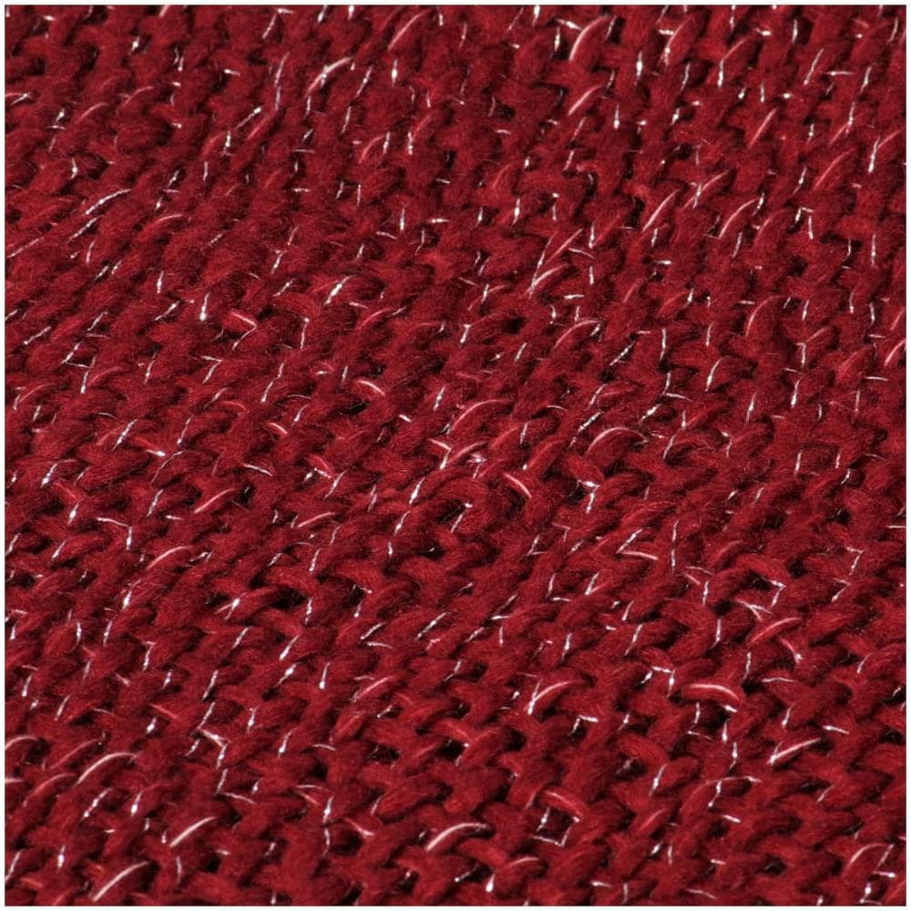 Copriletto Con Lurex 220x250 Cm Rosso Borgogna - Foto 2