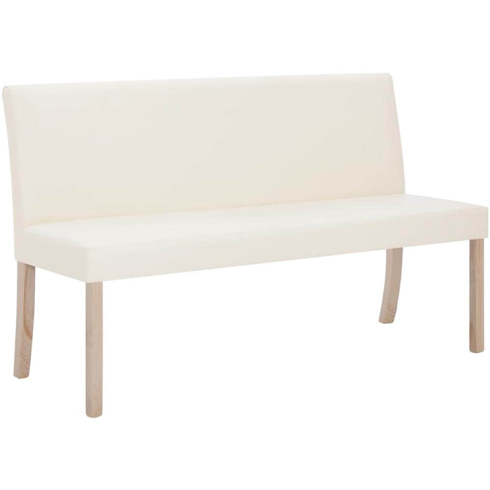 Panca 139,5 Cm Crema In Similpelle - Foto 2
