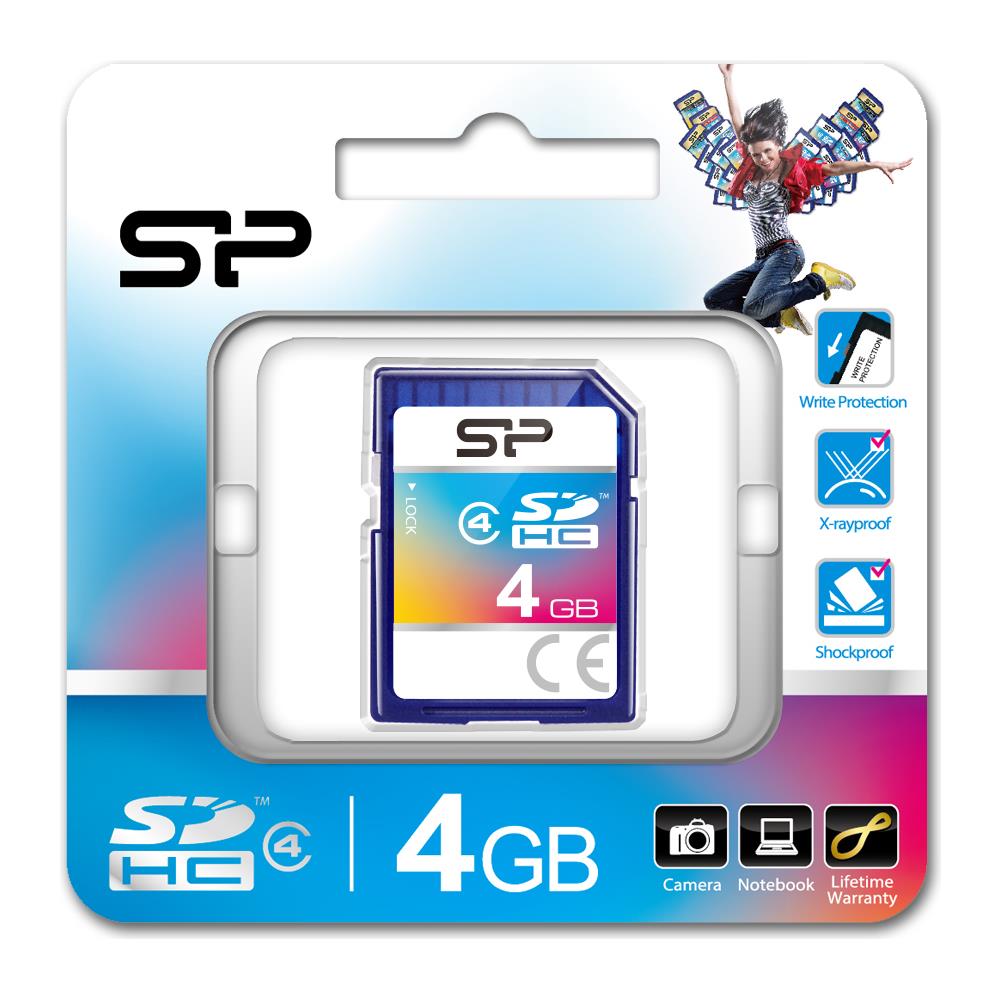 4GB SDHC CL4, SDHC, Class 4, Blu, RoHS, 2.7 - 3.6, 0 - 70 °C - Foto 2