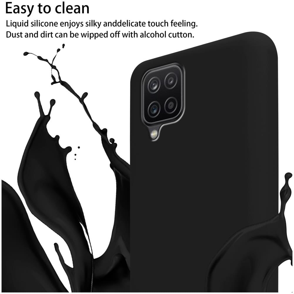 Catena Di Telefoni Cellulari Compatibile Con Samsung Galaxy A12 / M12 In Liquid Nero - Coperchio Di Protezione In Silicone Con Cordino Regolabile In Lunghezza - Foto 2