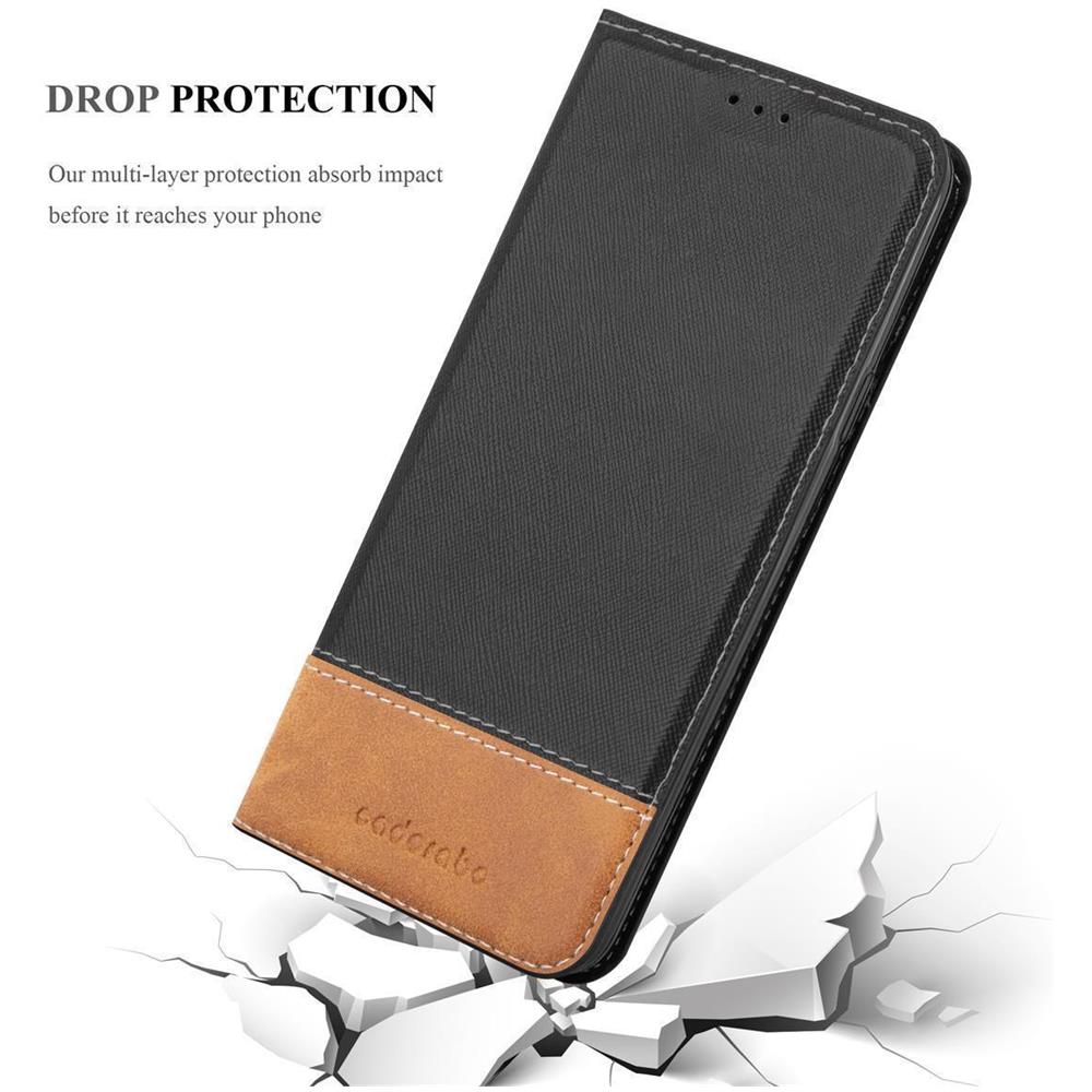 Custodia Compatibile Con Samsung Galaxy A71 4g In Nero Marrone - Coperchio Protettiva Con Chiusura Magnetica, Funzione Stand E Tasca Per Le Carte - Foto 8