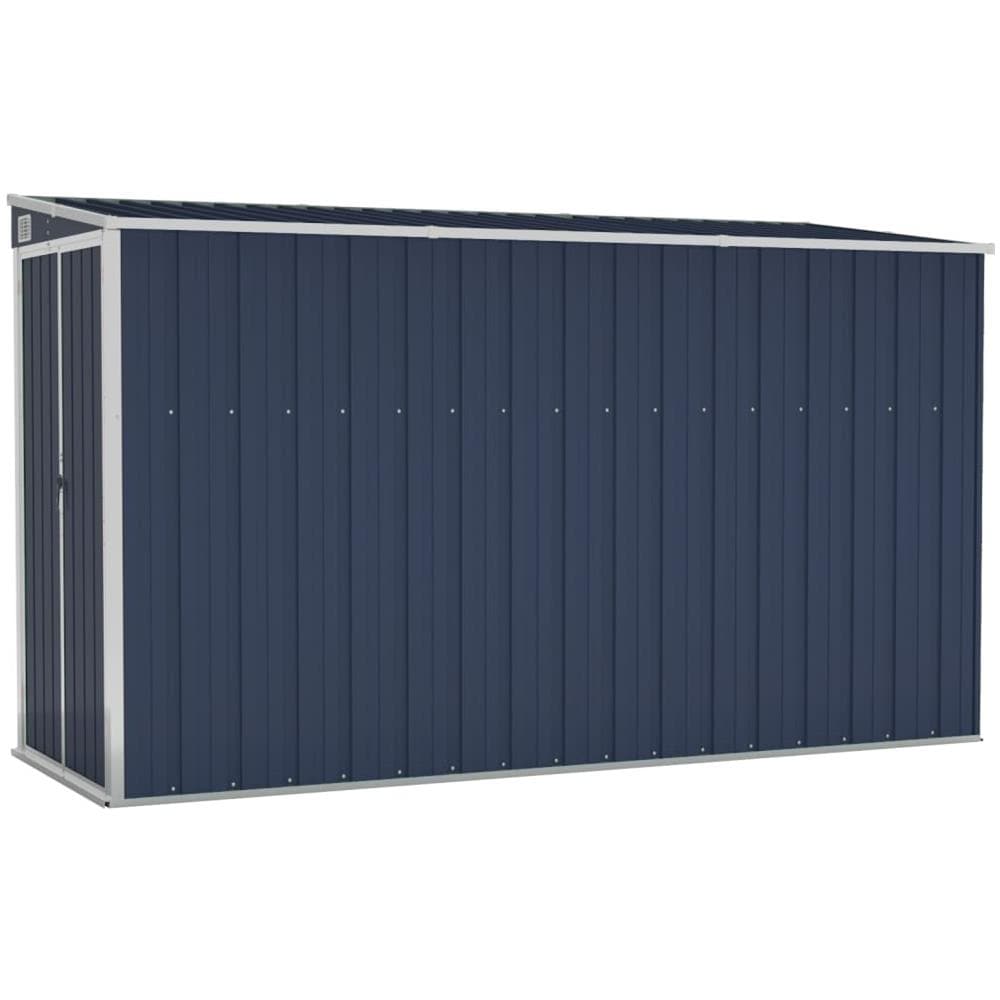 Capanno da Giardino a Parete Antracite 118x288x178 cm Acciaio - Foto 2