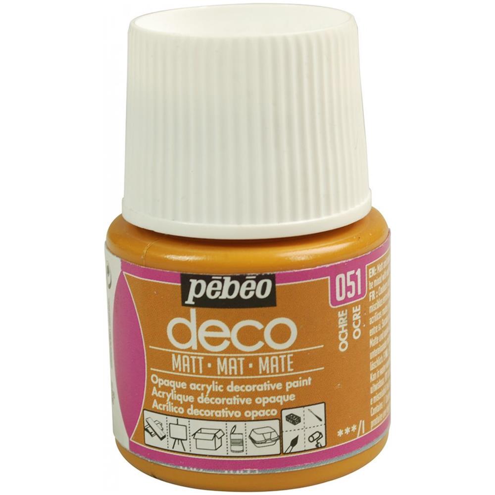 Pittura Acrilica Opaca - Ocra - 45 Ml - Foto 1