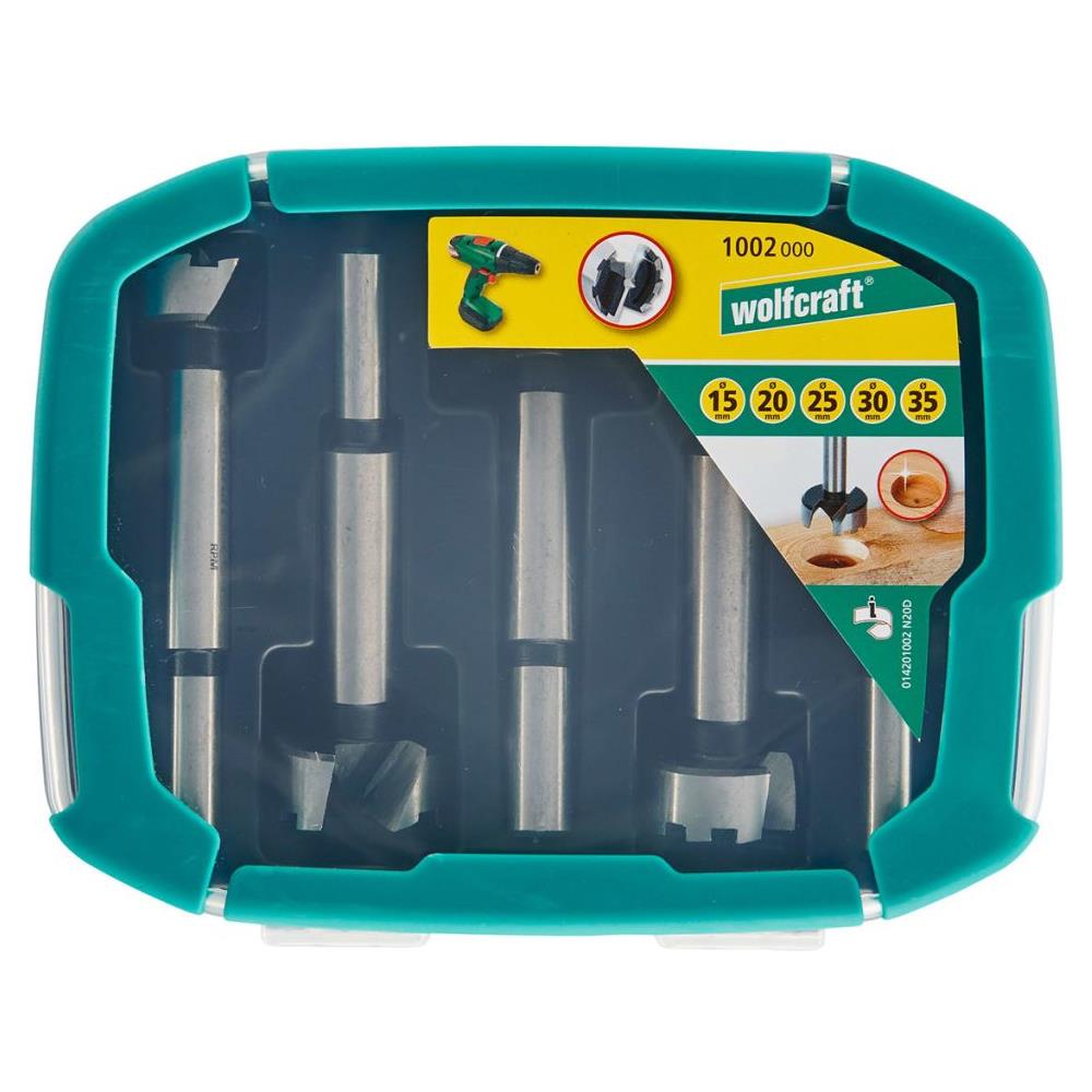 Set 5 Punte Da Trapano Forstner In Acciaio - Foto 5