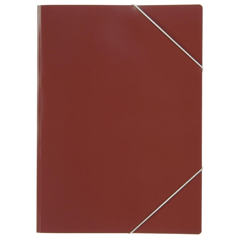 33490bx - Cartellina Con Elastico Angolare, In Polipropilene, 0,05 Mm, Per Circa 50 Fogli In Formato Din A4, 10 Pezzi, Colore Bordeaux - Foto 1