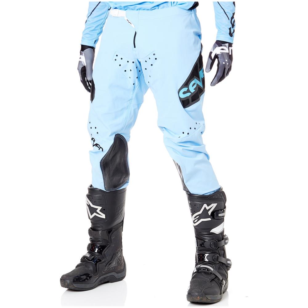 Pantaloni Motocross 2019 Zero Raider Blu Nero (30 Vita = Eu 46, Blu) - Foto 1