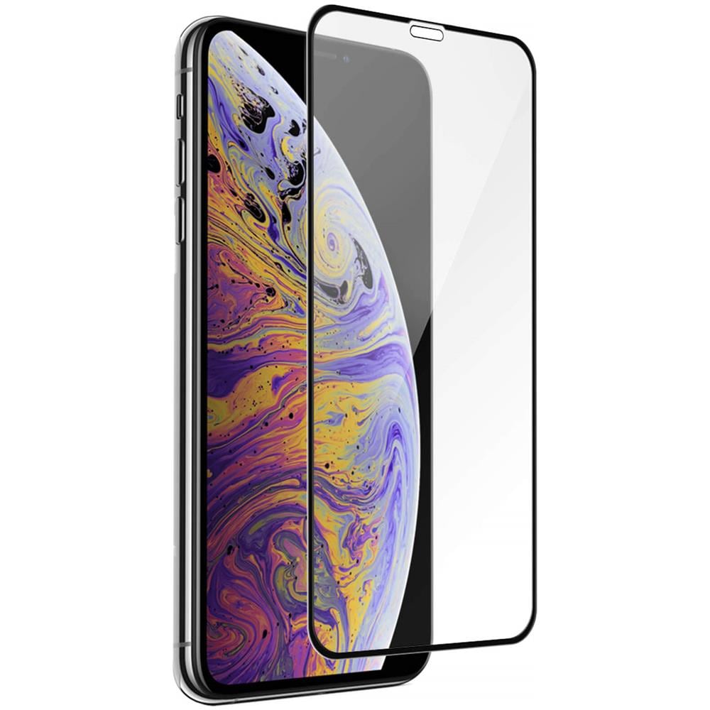 Pellicola Schermo Iphone Xs Max Vetro Temperato Smussato Trasparente Bordo Nero - Foto 5