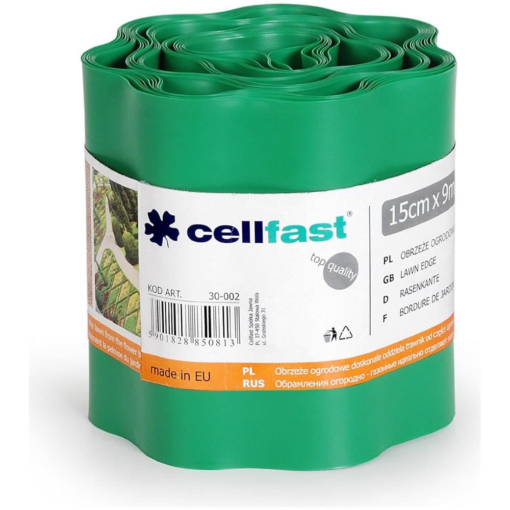 Flessibile Giardino Prato Erba Bordo 9m X 150 Millimetri Edger Verde Muro Di Confine Bordo - Foto 1