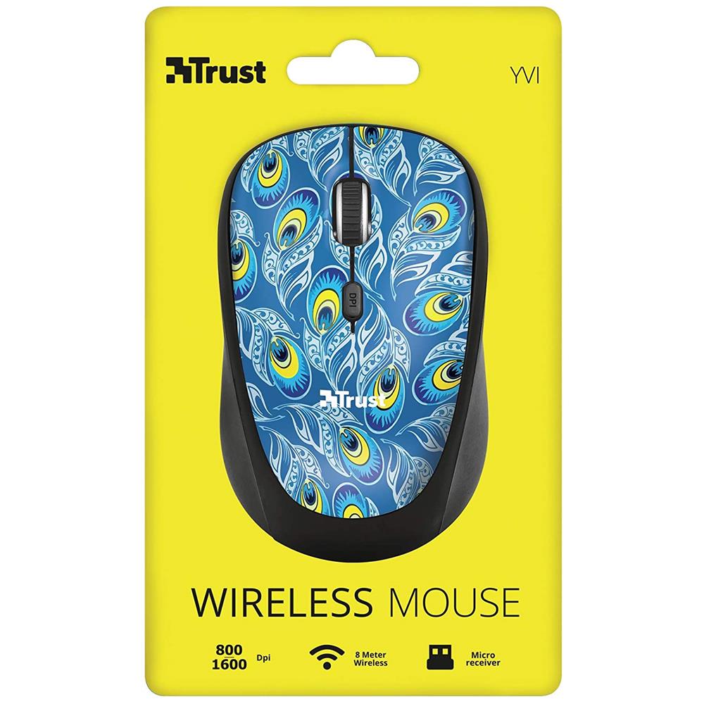 Mouse Yvi Wireless Ottico 4 Tasti 1600 DPI Multicolore - Foto 5