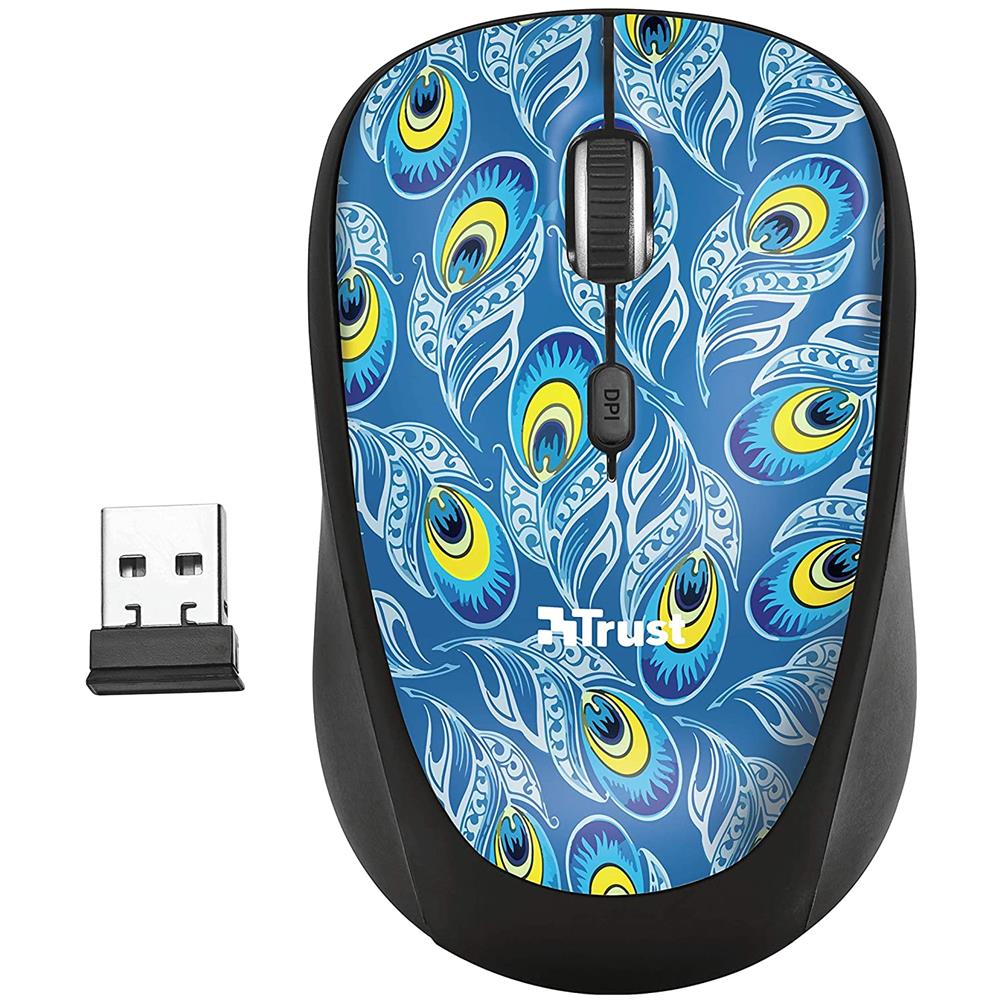Mouse Yvi Wireless Ottico 4 Tasti 1600 DPI Multicolore - Foto 2