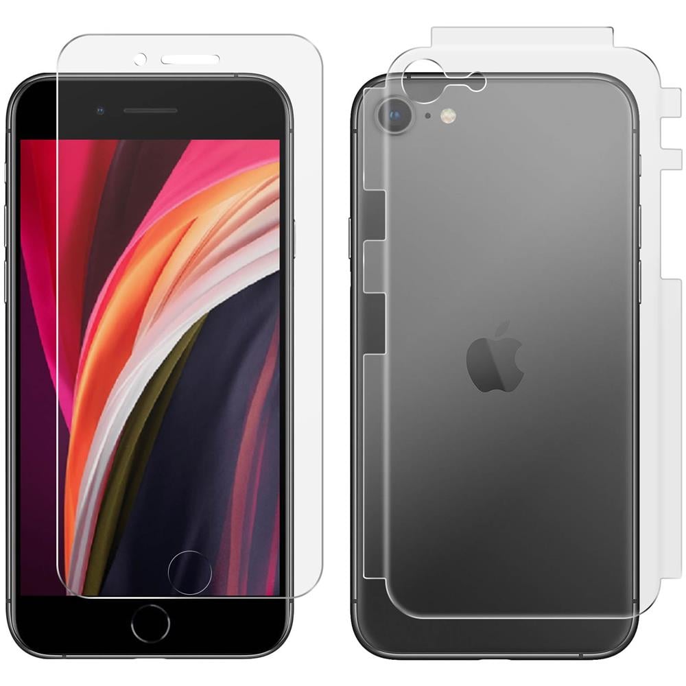 Pellicola Protettiva Anteriore E Posteriore Per Iphone Se 2022 Morbida Antibatterica - Foto 1