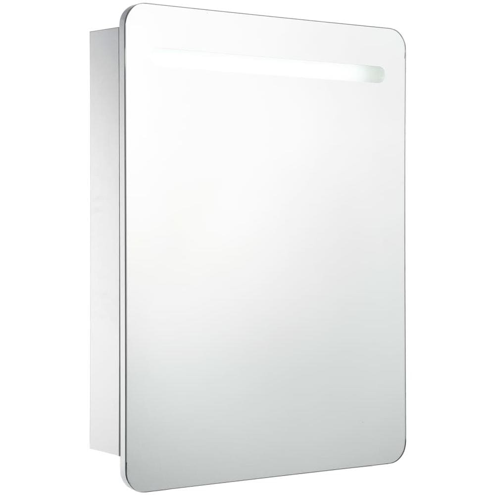 Armadietto Bagno con Specchio e LED 60x11x80 cm - Foto 1