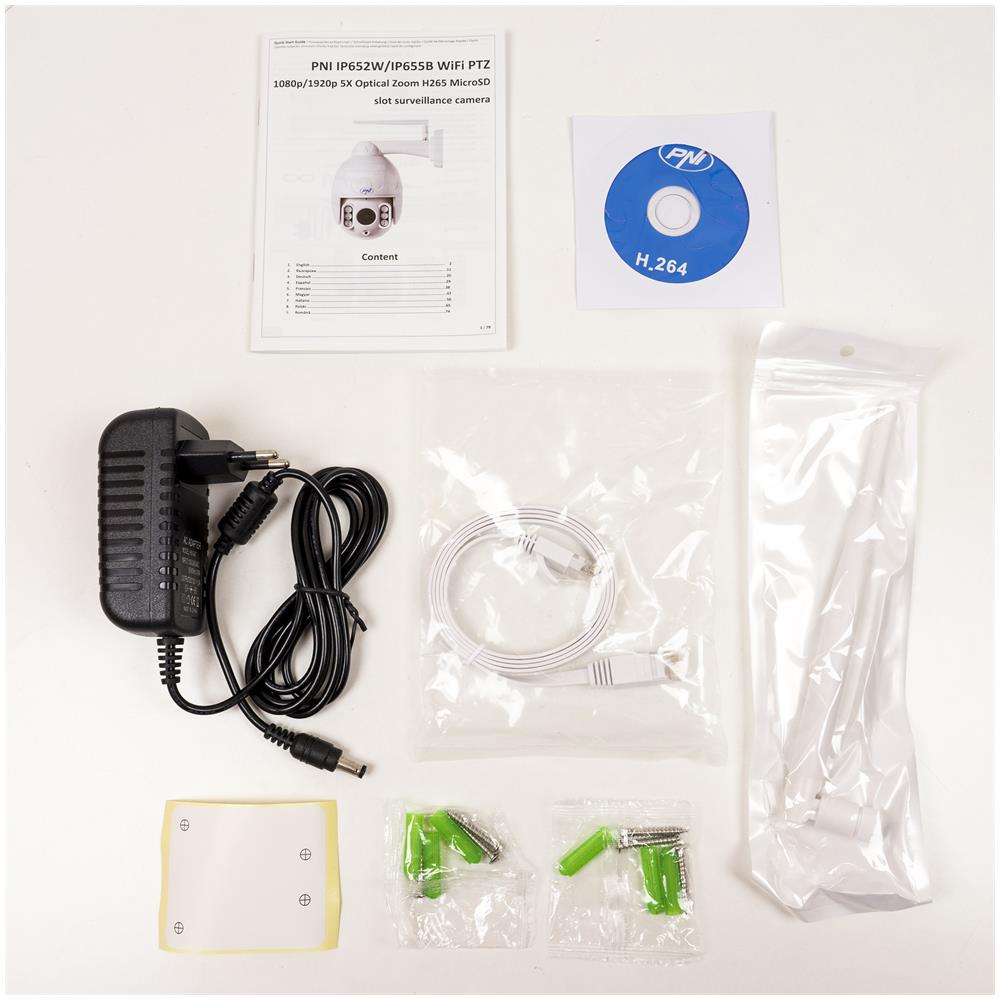 Videocamera di Sorveglianza IP66 PNI IP652W Full HD 1080p Wi-Fi da Esterno Audio Slot microSD - Foto 6