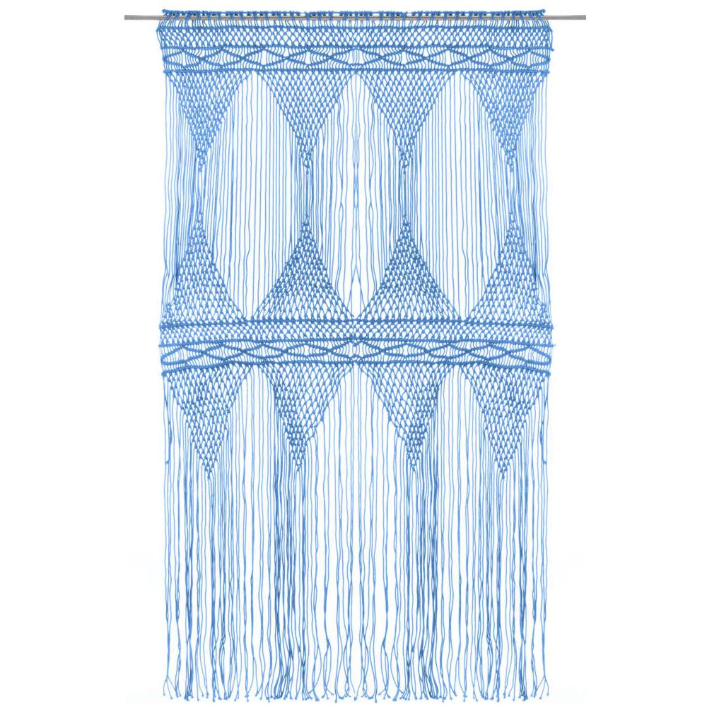 Tenda Macramè Blu 140x240 cm in Cotone - Foto 2