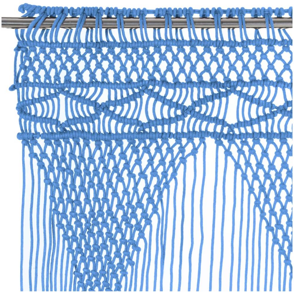 Tenda Macramè Blu 140x240 cm in Cotone - Foto 3