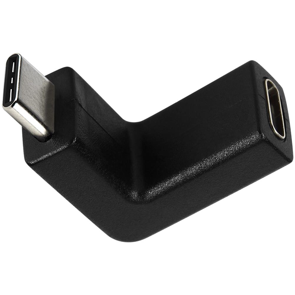 Adattatore 90° Da Usb-c Femmina A Usb-c A Gomito Maschio Ultra-compatto Nero - Foto 1