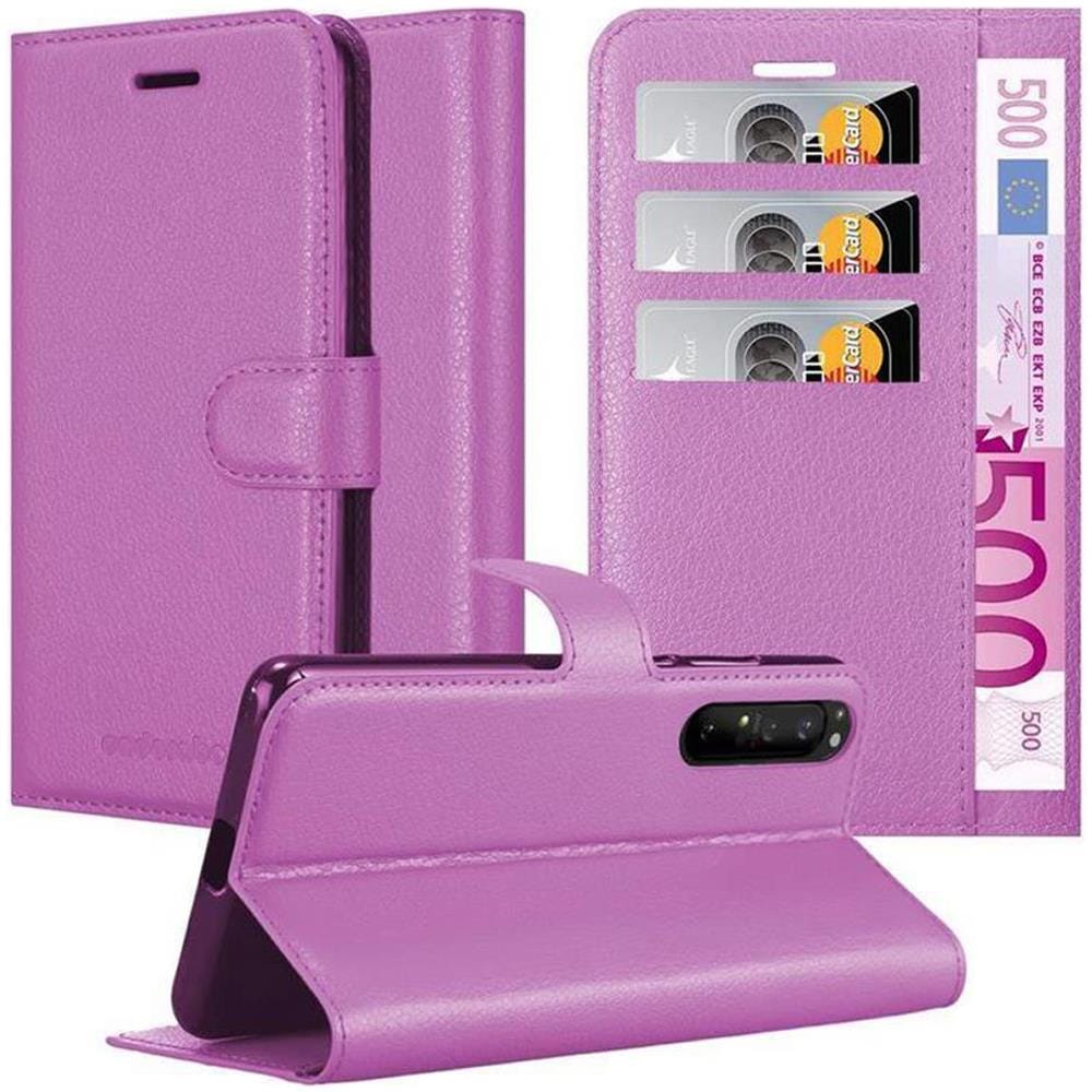 Custodia Compatibile Con Sony Xperia 1 Ii (2. Version) In Violetta Ametista - Coperchio Protettiva Con Chiusura Magnetica, Funzione Stand E Tasca Per Le Carte - Foto 1